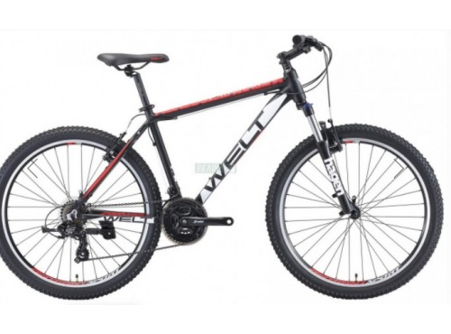 Велосипед 26" Welt Ridge 1.0 V matt black/white/red